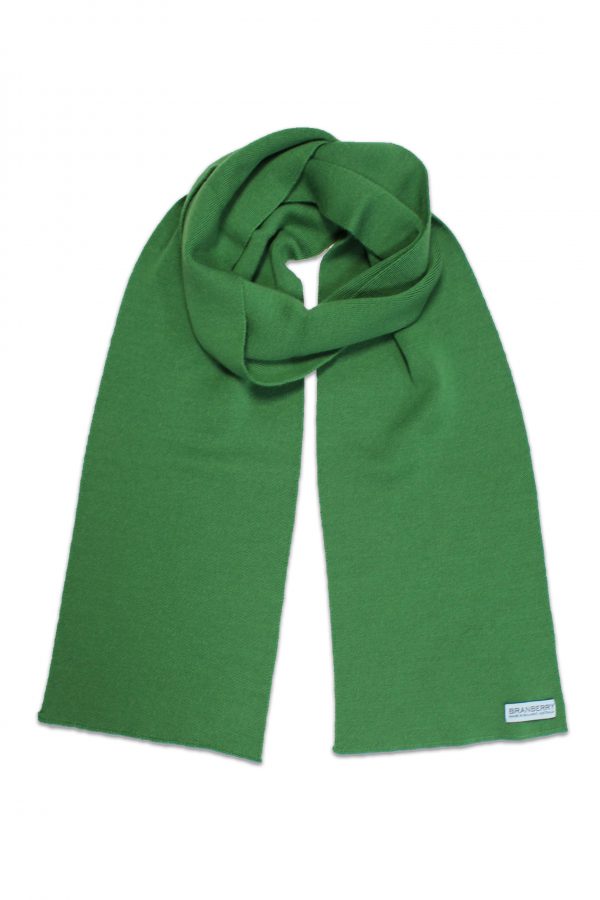 Plain Adult Unisex Scarf in Apple Green, made from Pure Australian Merino Wool